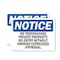 Signmission No Trespassing Private Property No Entry OSHA Notice Sign, Vinyl Decal, 10in W x 7in L, 2PK OS-2PACK-NS-D-710-L-14971 - alternate 1